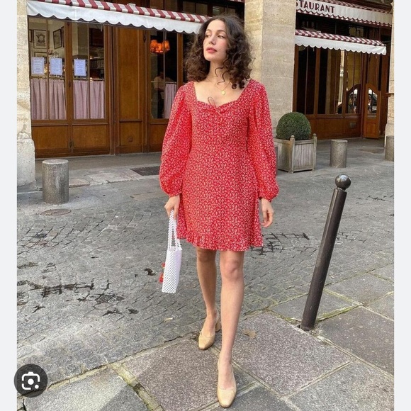 Faithfull the Brand Canna Mini Dress Size 12 - Picture 7 of 7